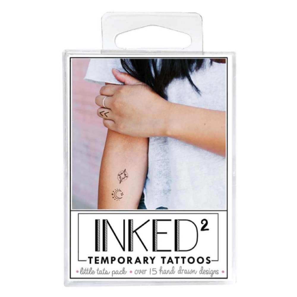 INKED by Dani Temporary Tattoos - Little Tats Pack - NIB Size Range 1 - 2.5 in